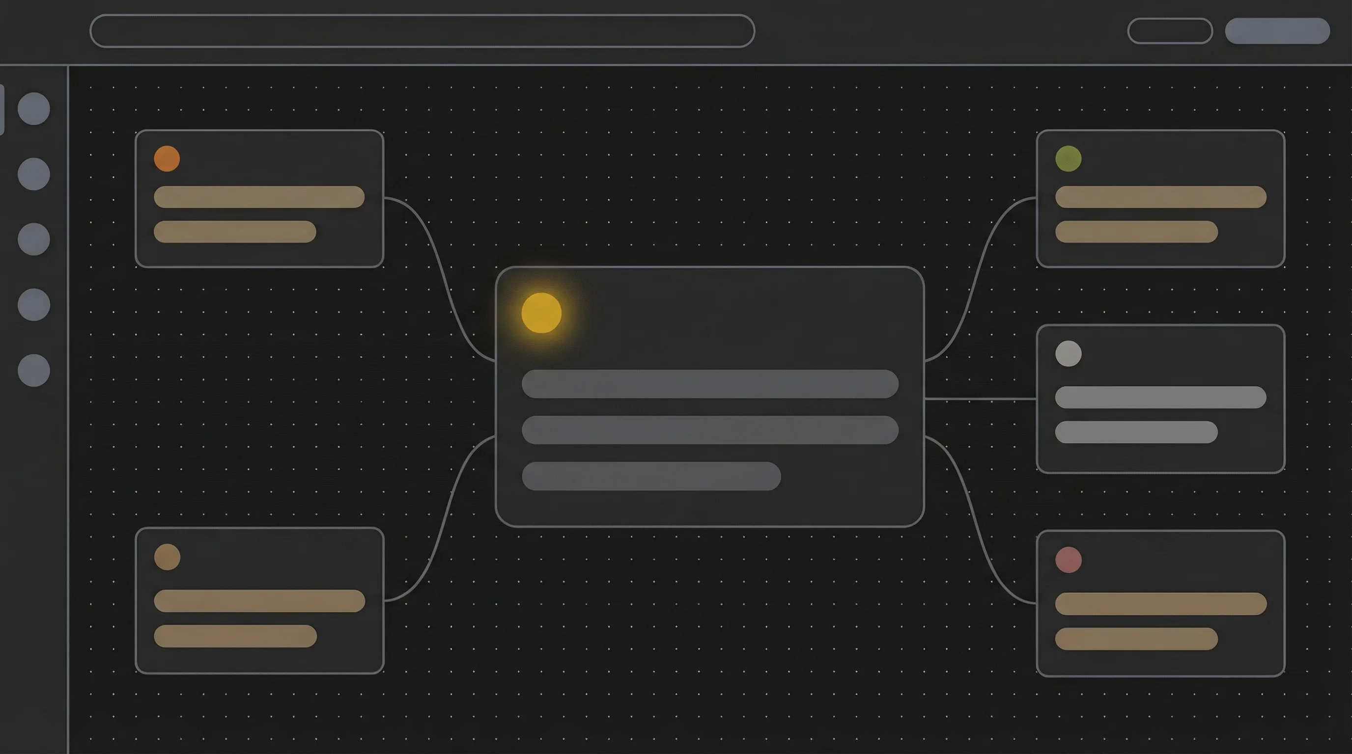 Attribution chain visualization — how one project connects six entities (Firms, People, Products, Schools) in the Archade graph.