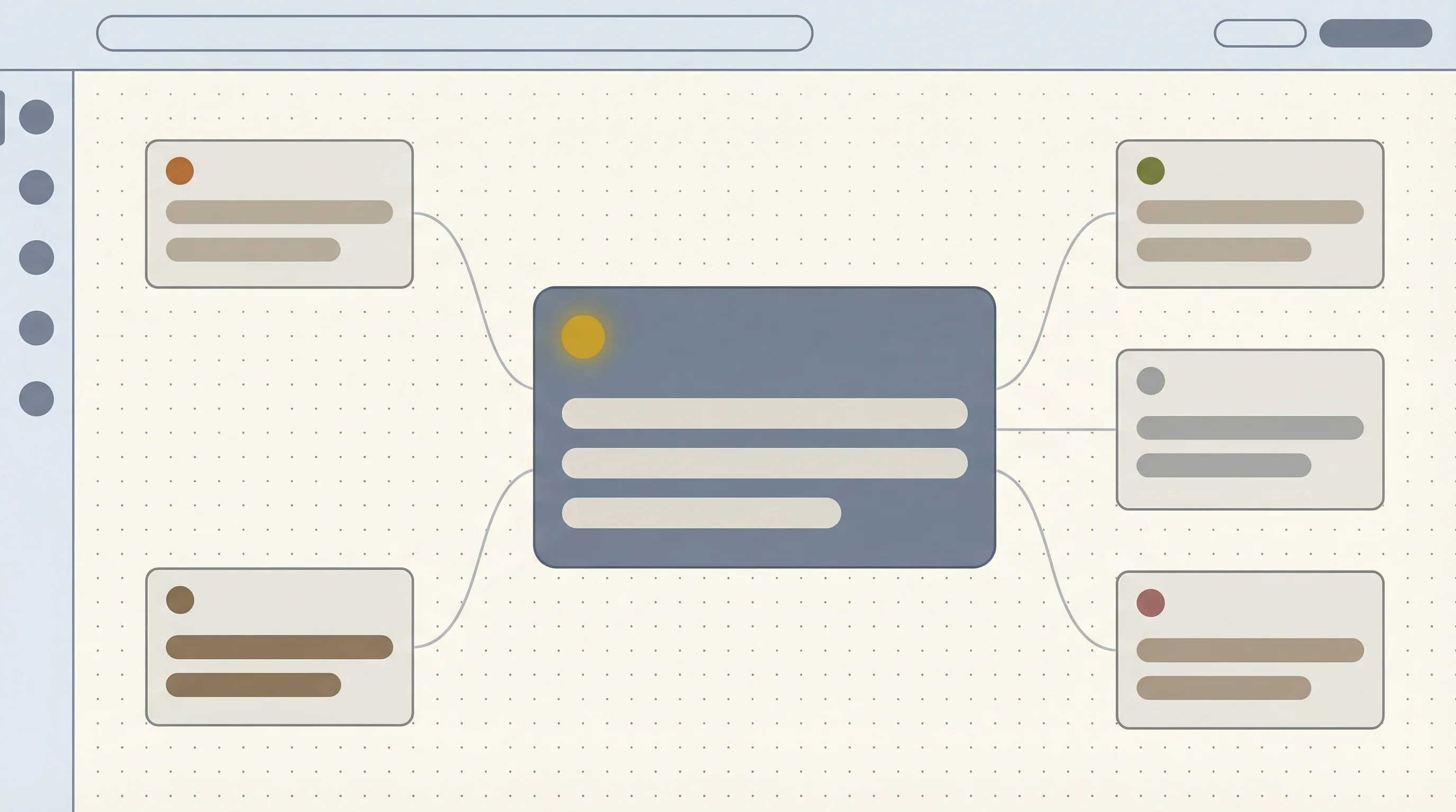 Attribution chain visualization — how one project connects six entities (Firms, People, Products, Schools) in the Archade graph.