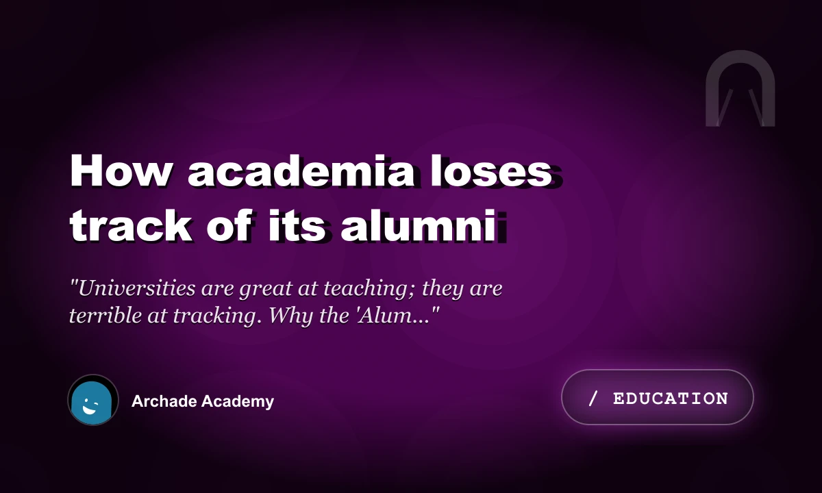How Academia Loses Track of Its Alumni