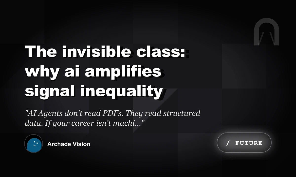 The Invisible Class: Why AI Amplifies Signal Inequality