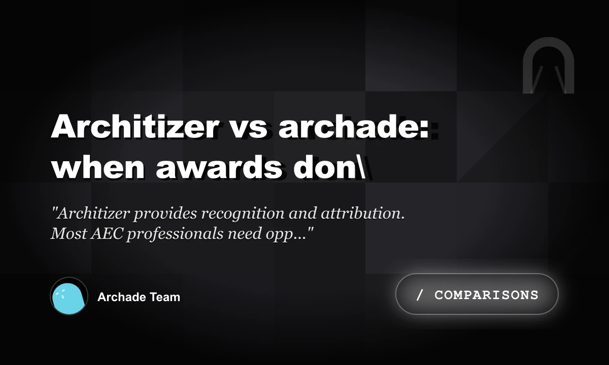 Architizer vs Archade: When Awards Don\