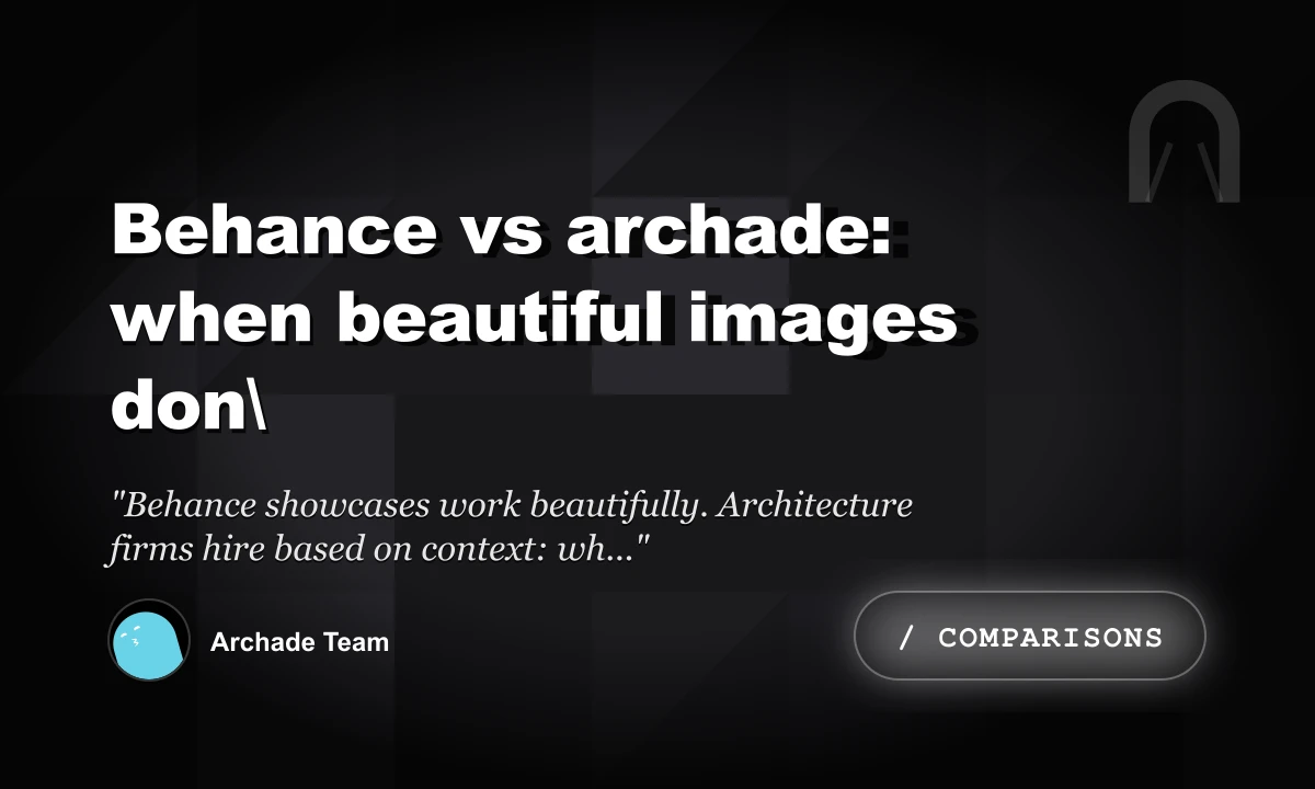 Behance vs Archade: When Beautiful Images Don\