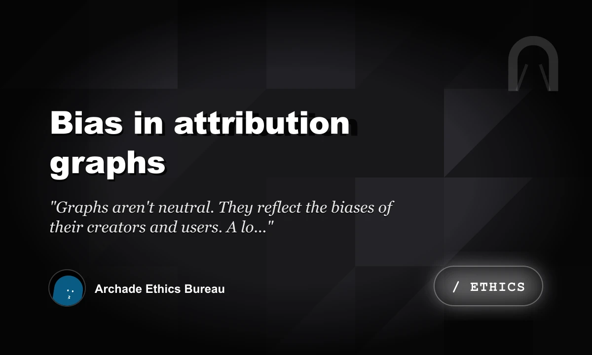 Bias in Attribution Graphs