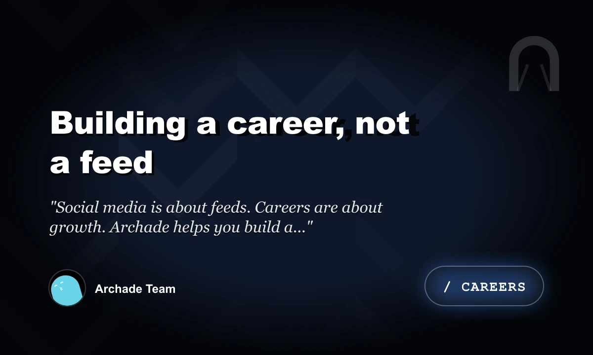 Building a Career, Not a Feed