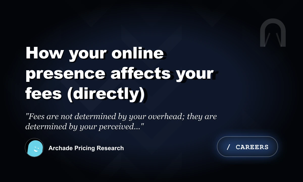 How Your Online Presence Affects Your Fees (Directly)