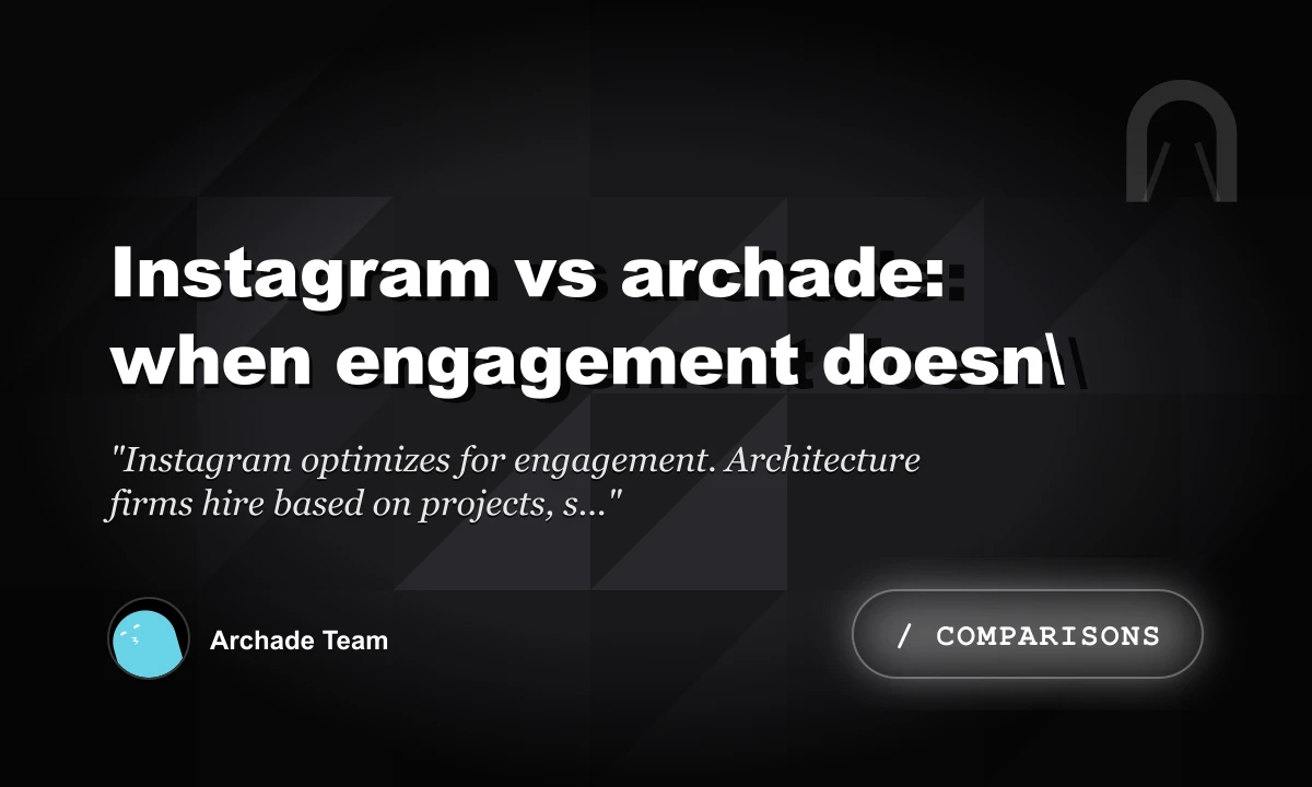 Instagram vs Archade: When Engagement Doesn\