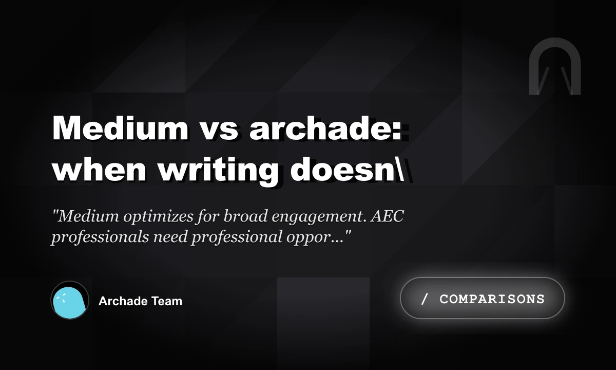 Medium vs Archade: When Writing Doesn\