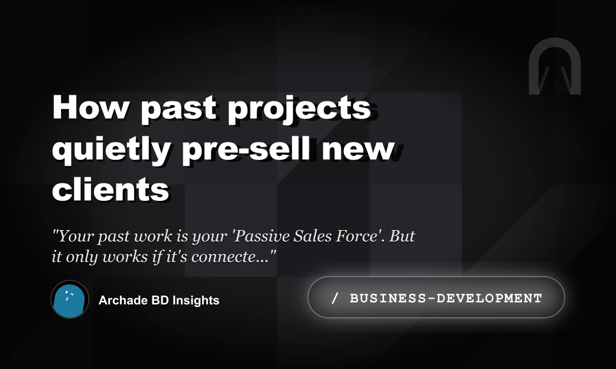 How Past Projects Quietly Pre-Sell New Clients