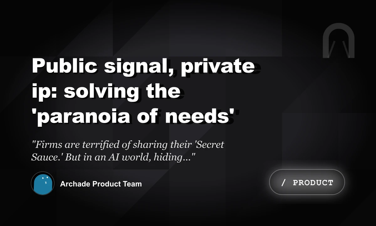 Public Signal, Private IP: Solving the 'Paranoia of Needs'
