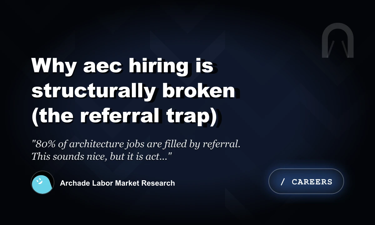Why AEC Hiring is Structurally Broken (The Referral Trap)