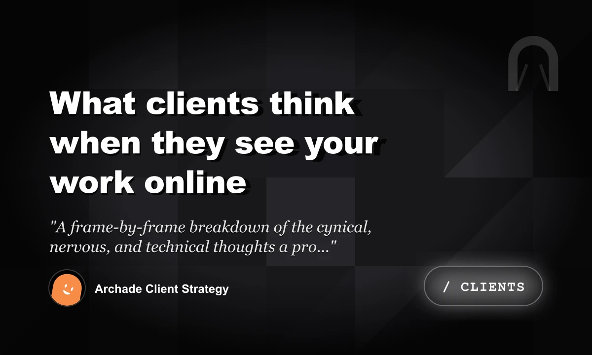 What Clients Think When They See Your Work Online