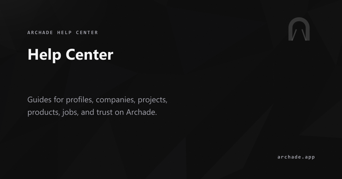 Archade Help Center | Archade