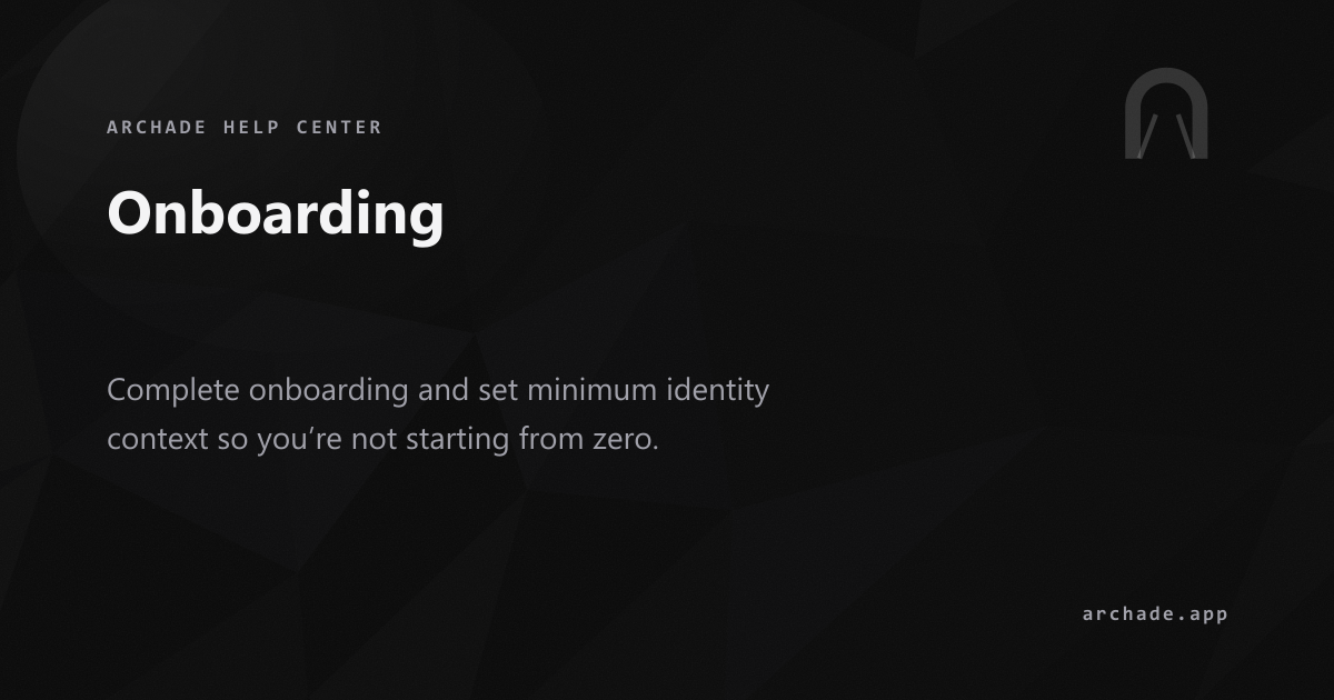 Onboarding