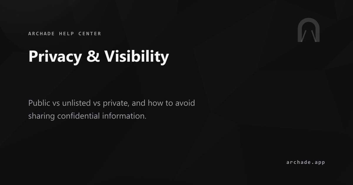 Privacy & Visibility