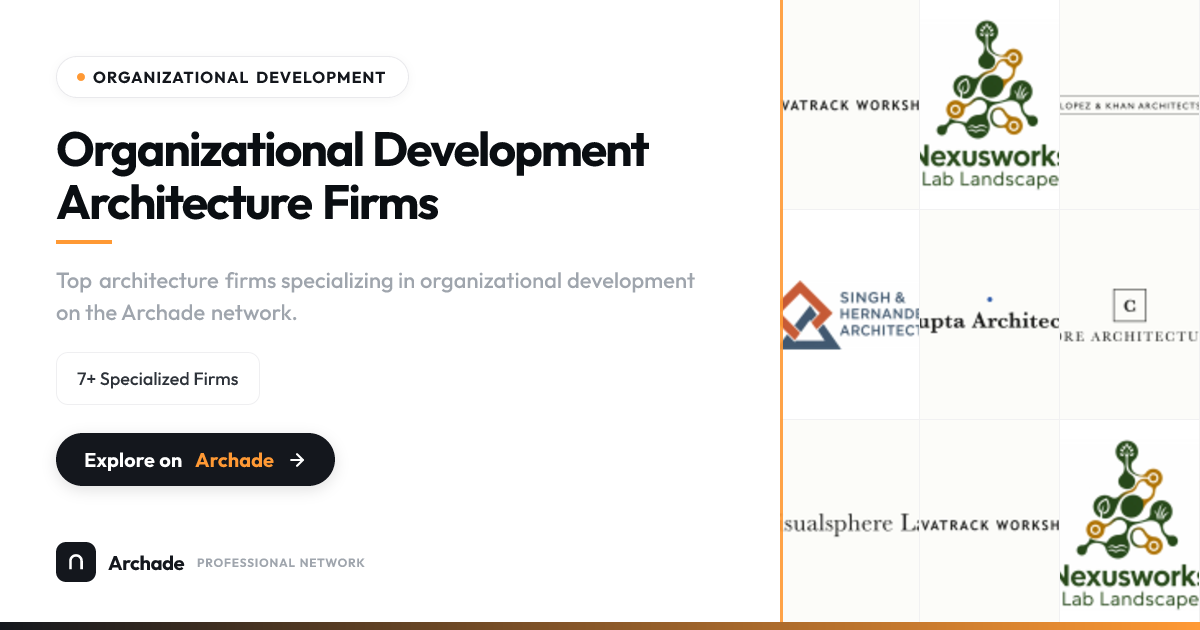 Top Organizational Development Architecture Firms | Archade | Archade
